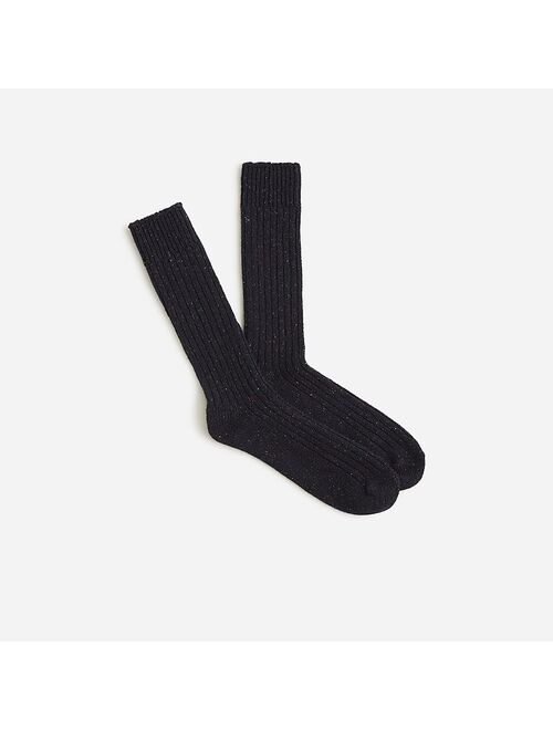 J.Crew Ribbed socks in Donegal lambswool blend