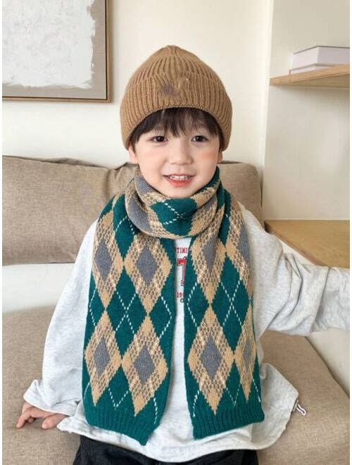 Shein Trendy Kids' Knit Scarves: Cozy Children's Winter Scarves Cute and Warm Kids' Scarves: Cute and Warm Kids' Stylish Kids' Wool Scarves: Cozy Knitted Scarves for Chil