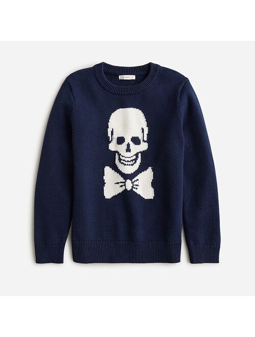 J.Crew Kids' skull crewneck sweater