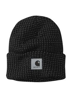 Men's Knit Beanie with Reflective Patch