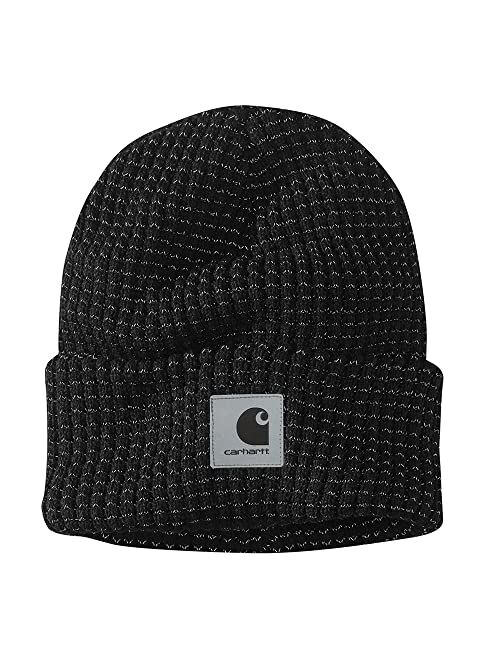 Carhartt Men's Knit Beanie with Reflective Patch