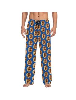CHIFIGNO Personalized Funny Photo Face Men's Pajama Pants