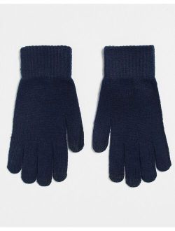 touchscreen gloves in navy