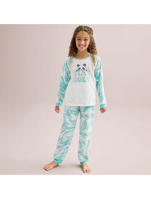 Girls 4-12 Cuddl Duds Fleece Pajama Set
