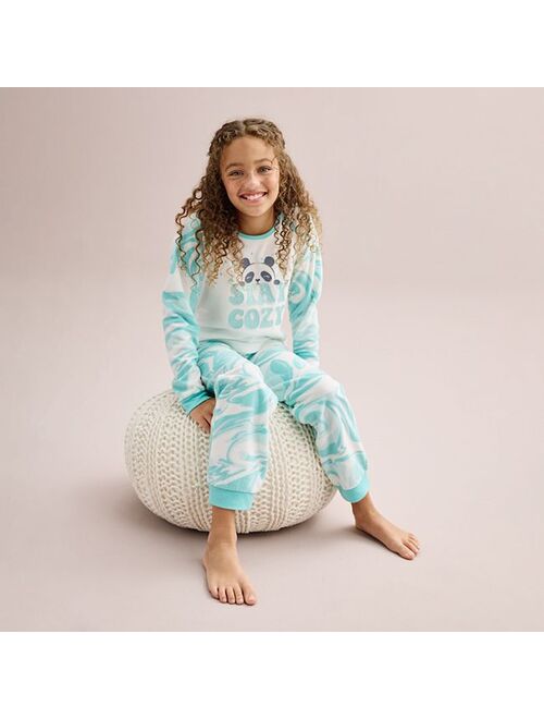 Girls 4-12 Cuddl Duds Fleece Pajama Set