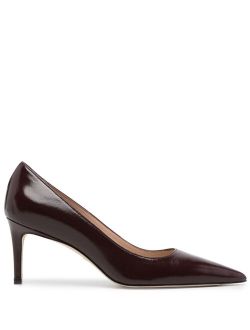 pointed-toe 75mm leather pumps