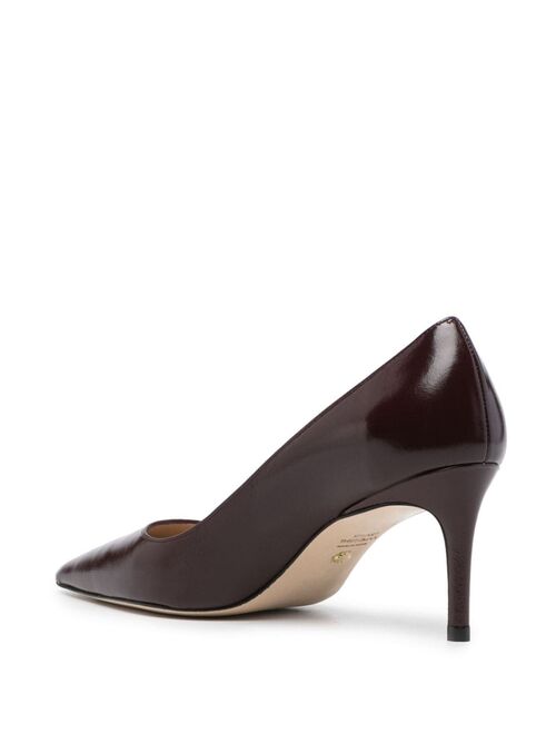 Stuart Weitzman pointed-toe 75mm leather pumps