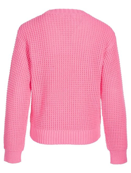 EPIC THREADS Big Girls Textured-Knit Crewneck Sweater, Created for Macy's
