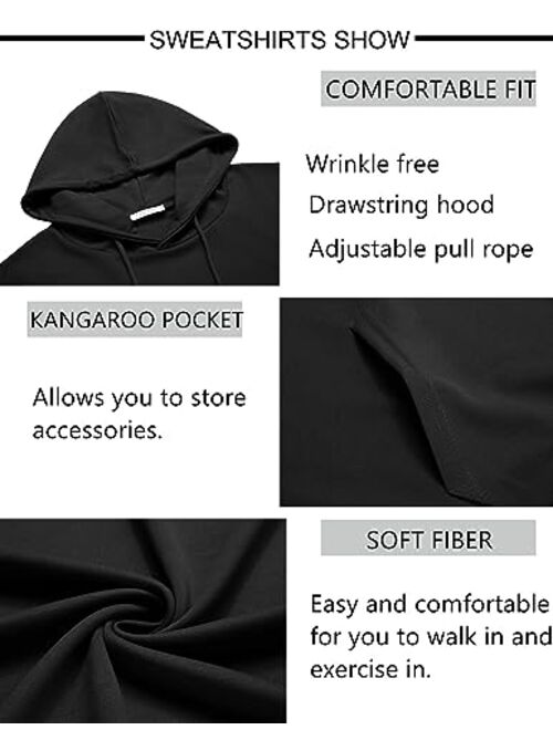 COOFANDY Men's Tracksuit 2 Pieces Long Sleeve Sets Casual Hooded Sweatsuits Jogging Suits