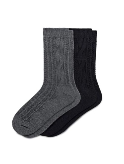 Women's 2-Pk. Patterned Boot Socks
