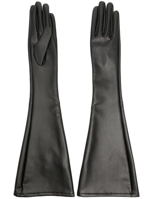Issey Miyake elbow-length faux-leather gloves