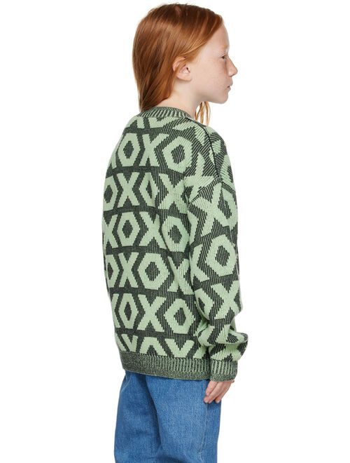ACNE STUDIOS Kids Black & Green 'XO' Sweater