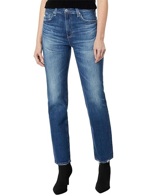 AG Jeans Saige High-Rise Straight in 14 Years Metaphor