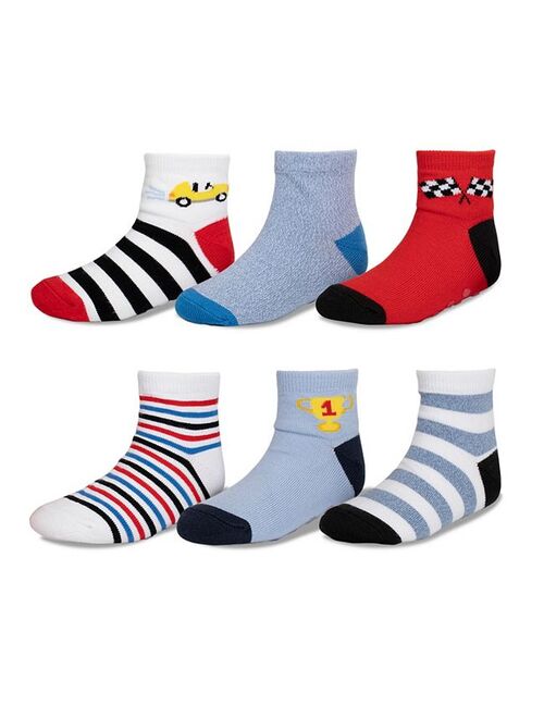 Baby / Toddler Boy Jumping Beans 6-pack Low-Cut Softest Racecar Socks