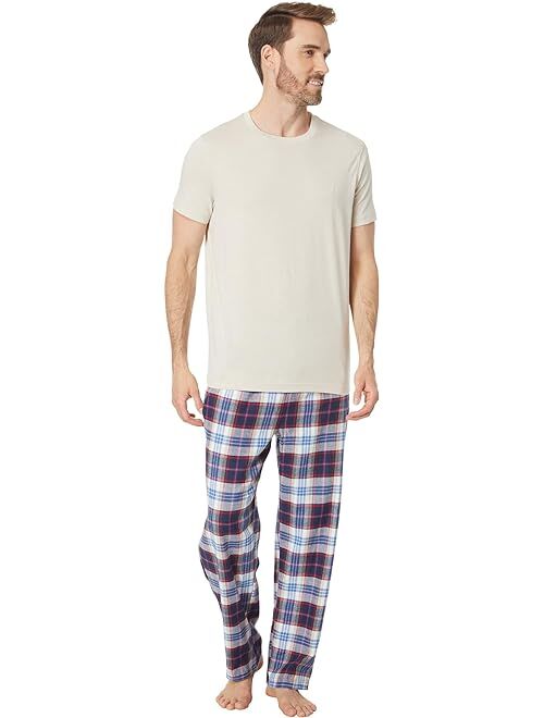 Nautica Flannel Plaid Pajama Pants Set
