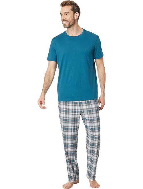 Nautica Flannel Plaid Pajama Pants Set