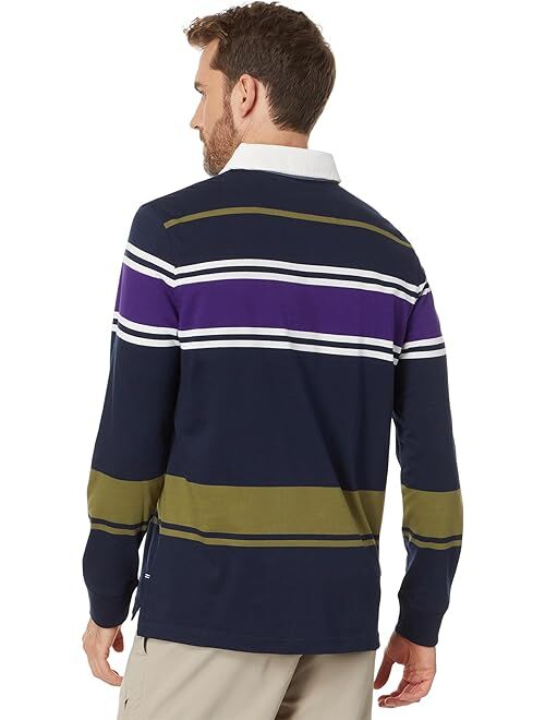 Nautica Long Sleeve Rugby Polo Shirt