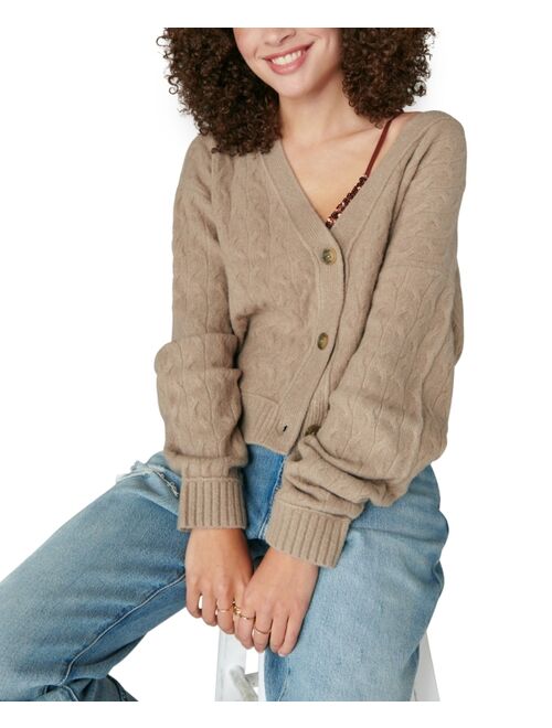Lucky Brand Women's Cozy Cable-Knit Button-Front Cardigan