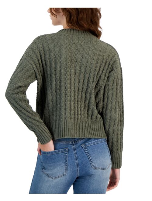 Pink Rose Juniors' Front Pocket Cardigan Sweater