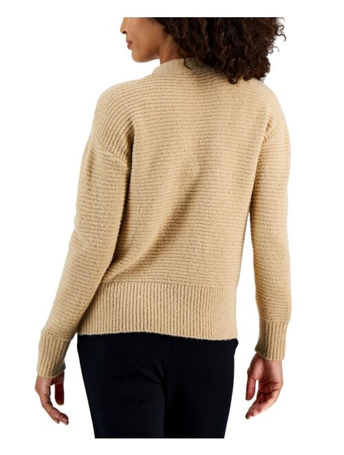 Anne Klein Women's Sequin Yarn Cardigan Sweater