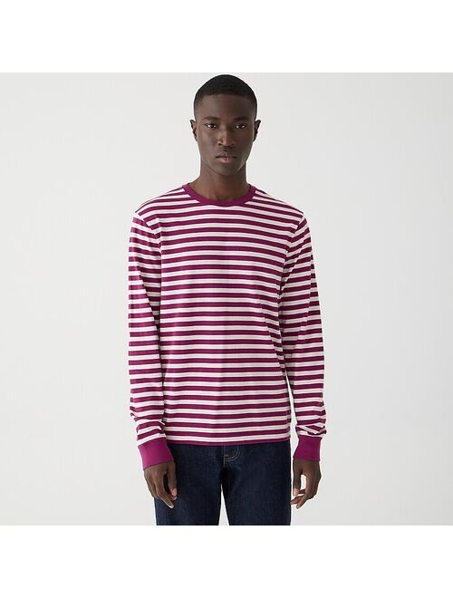 J.Crew Long-sleeve cotton T-shirt in stripe