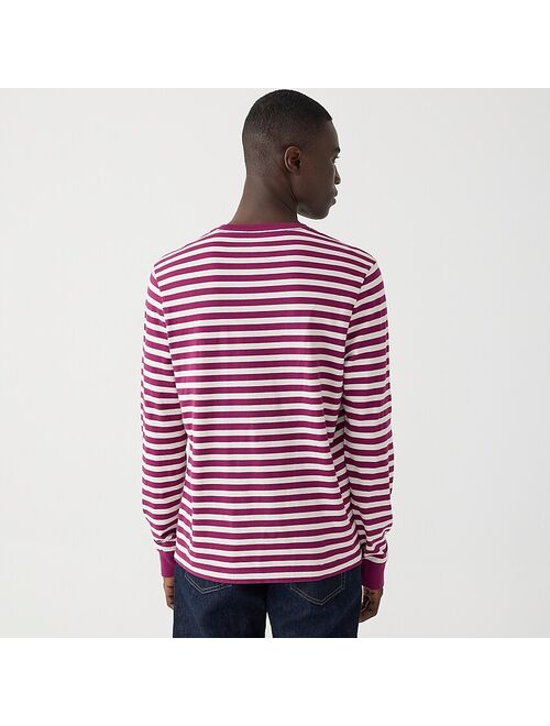 J.Crew Long-sleeve cotton T-shirt in stripe