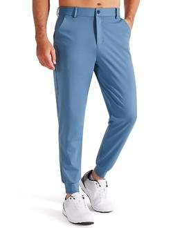 Libin Men's 4-Way Stretch Golf Joggers with Pockets, Slim Fit Work Dress Pants Athletic Casual Sweatpants for Men