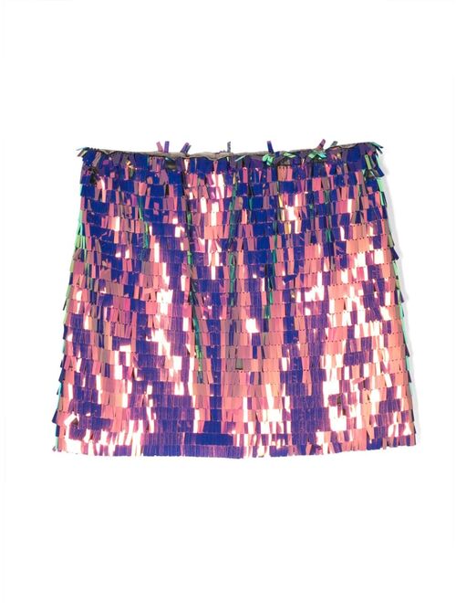 Douuod Kids translucent-design sequin-embellished skirt