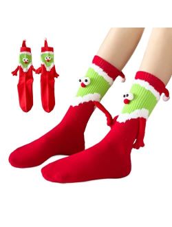 Engmoo Christmas Stocking Stuffers,Magnetic Holding Hands Socks Christmas Gift for Men Women Kids Family