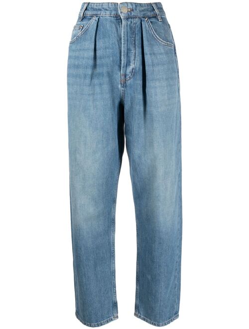 Maje straight-leg faded denim jeans