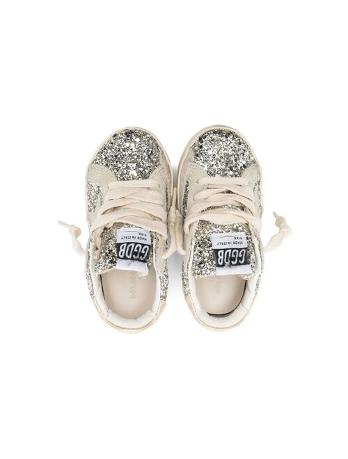 Golden Goose Kids Super-Star glitter-detail low-top sneakers