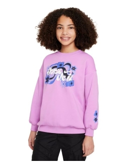 Big Girls Sportswear Club Fleece Oversized Crewneck Sweatshirt