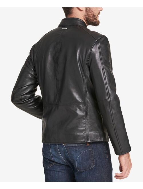 MARC NEW YORK Men's Leather Moto Jacket, Created for Macy's