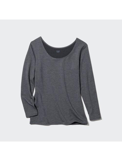 Uniqlo HEATTECH Cotton Scoop Neck Long-Sleeve T-Shirt (Extra Warm)