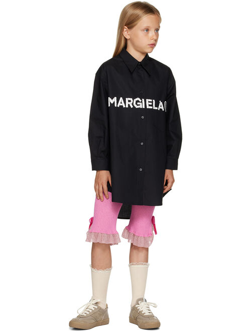 MM6 MAISON MARGIELA Kids Black Printed Shirt