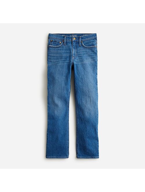 J.Crew 9" demi-boot crop jean in Wedgewood wash