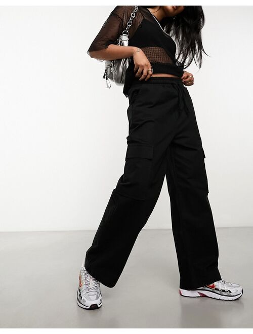 COLLUSION cargo trouser in black