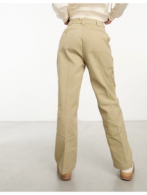 Dickies sawyerville pants with double knee stitching in khaki