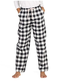 Women's Pajama Pants, Comfy Lounge Sleep PJ Pants with Drawstring and Pockets L74 Flannel / L109 Fleece