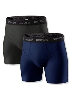Men's Quick Dry Travel Underwear, Terraversal Series Mesh Breathable Trunks/Boxer Briefs/Boxers (2 & 3 Packs)