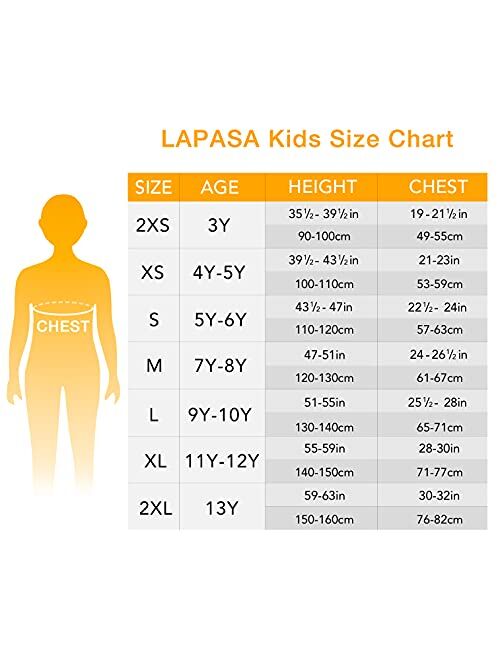 LAPASA Kids T-Shirts Short Sleeve (4 Pack) 100% Cotton Plain Top Tees Boy & Girl Unisex Toddler Children Tie Dye Summer K01