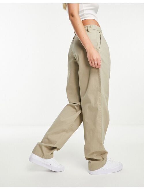 Monki tailored pants in beige