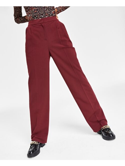 Bar III Women's Bi-Stretch Wide-Leg Pants, Created for Macy's