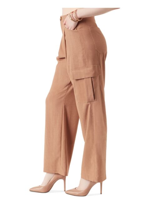 Jessica Simpson Women's Jenna Pleated-Waist Cargo Pants