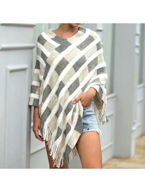 Davlina Chic Cardigan Poncho | Super Soft and Comfortable Lightweight Poncho | Cute and Stylish Shawl for Her