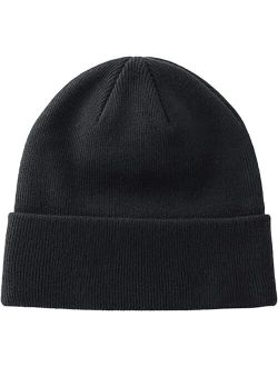 PHILIGHTS 100% Cotton Beanie Hat Knit Winter Hats for Women Men, Slouchy Beanies Cuffed Skull Cap Womens Warm Ski Hat