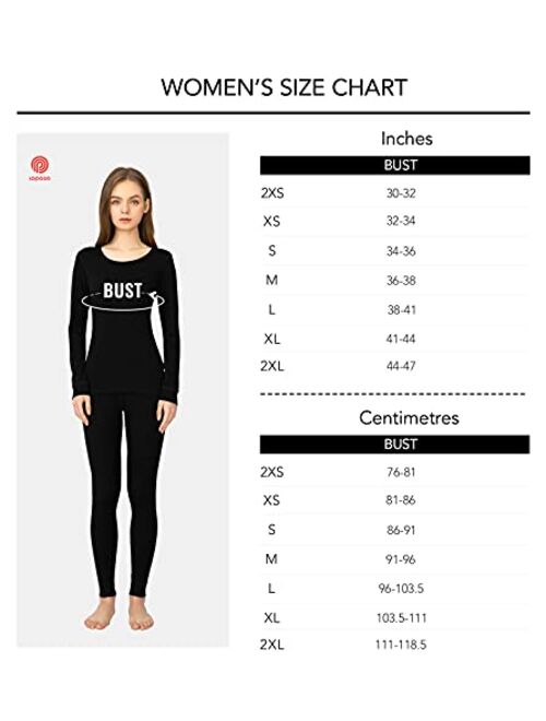 LAPASA Women Turtleneck Thermal Underwear Top Undershirt Lightweight Midweight Fleece Lined Long Sleeve Base Layer L88/L90
