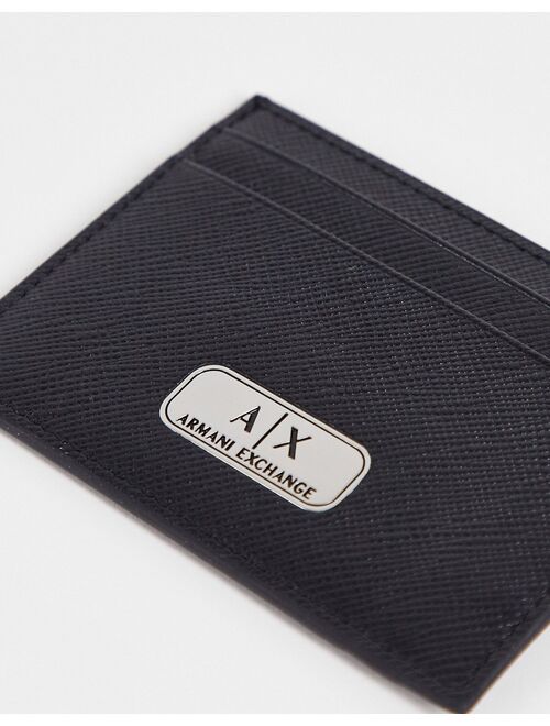 Armani Exchange card holder in black