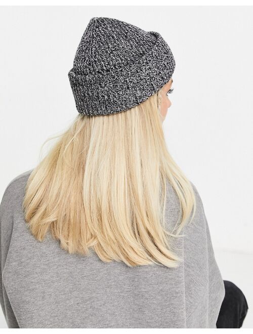 Weekday Candice beanie in chunky knit in gray heather
