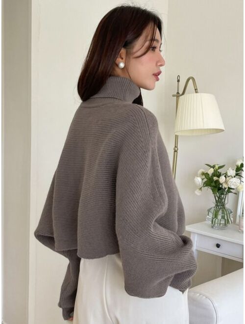 DAZY Turtleneck Batwing Sleeve Sweater